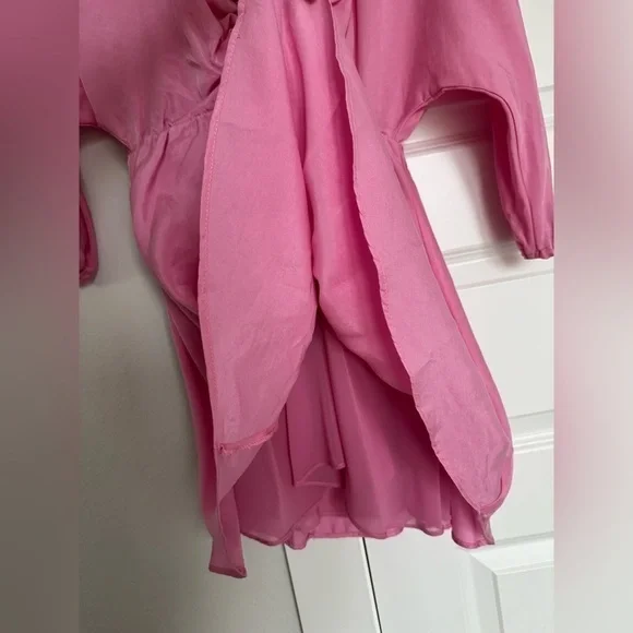 Zara Pink Satin Dress - Picture 3 of 4